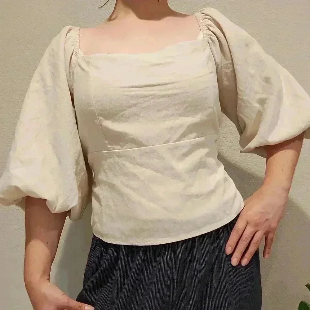 Shop neighbor Backless Blouse Top Size L